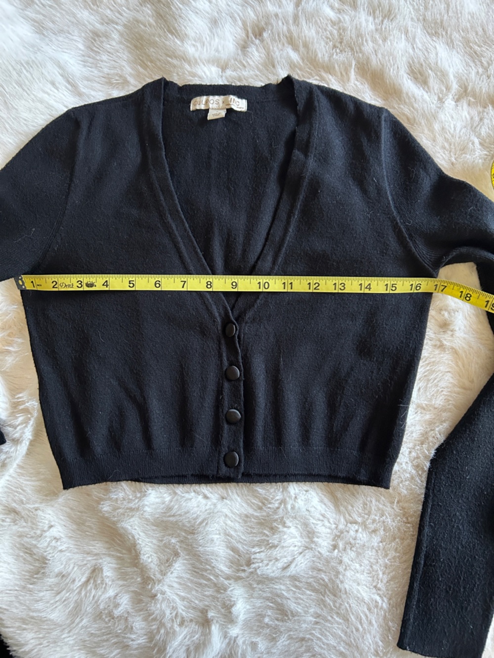 3/$20 Olivia Culpo x INC Cropped Black Sweater S - Picture 4 of 5